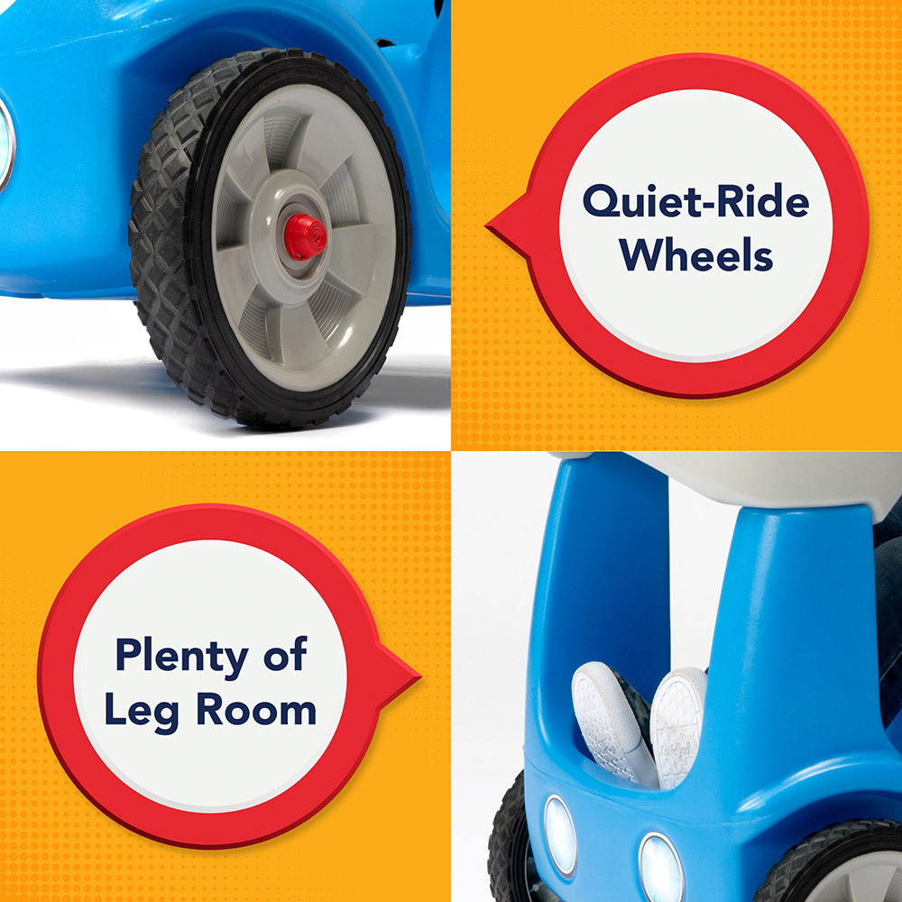 Simplay3 - Roll And Stroll Quiet Ride Push Car