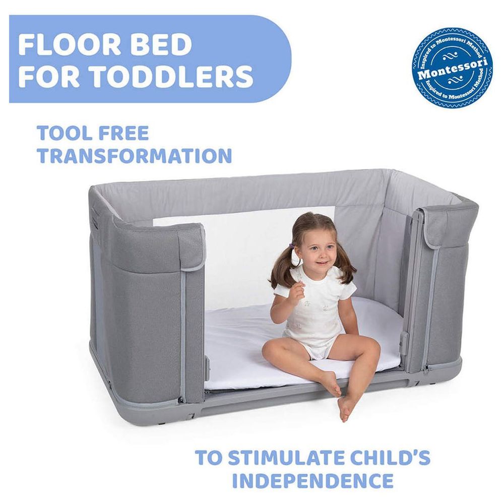 Chicco Next2Me Forever Co Sleeping Crib - Ash Grey