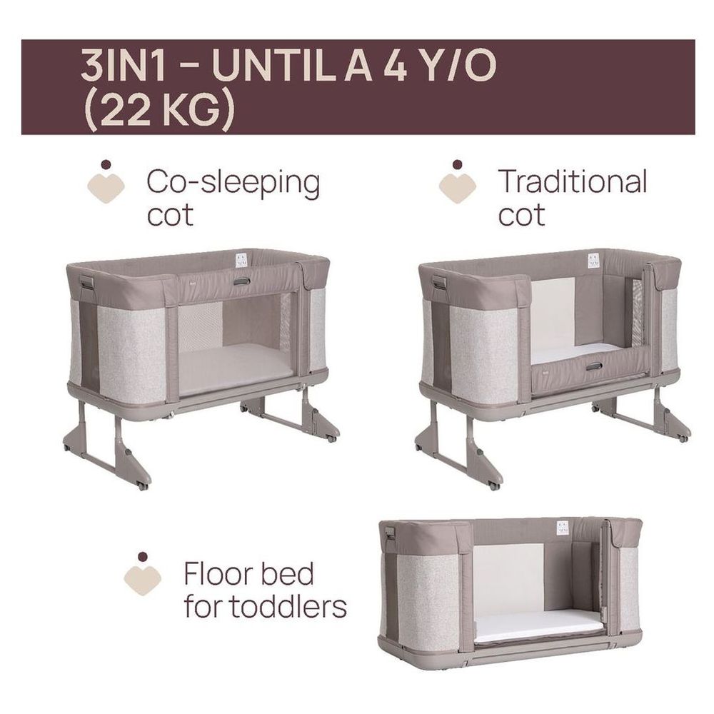 Chicco - Next2Me Forever Crib with Mattress - Almond