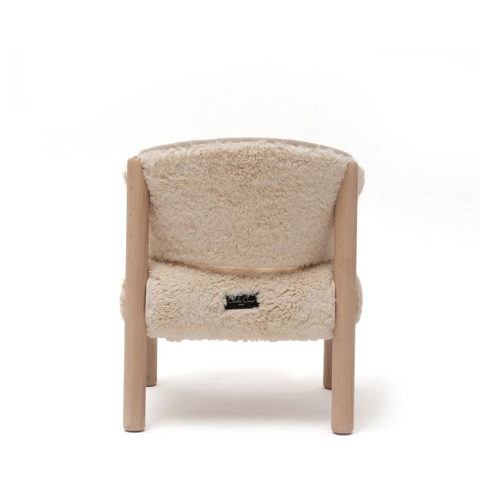 Chalie Crane - Saba Fur Chair - Raw Beech Wood