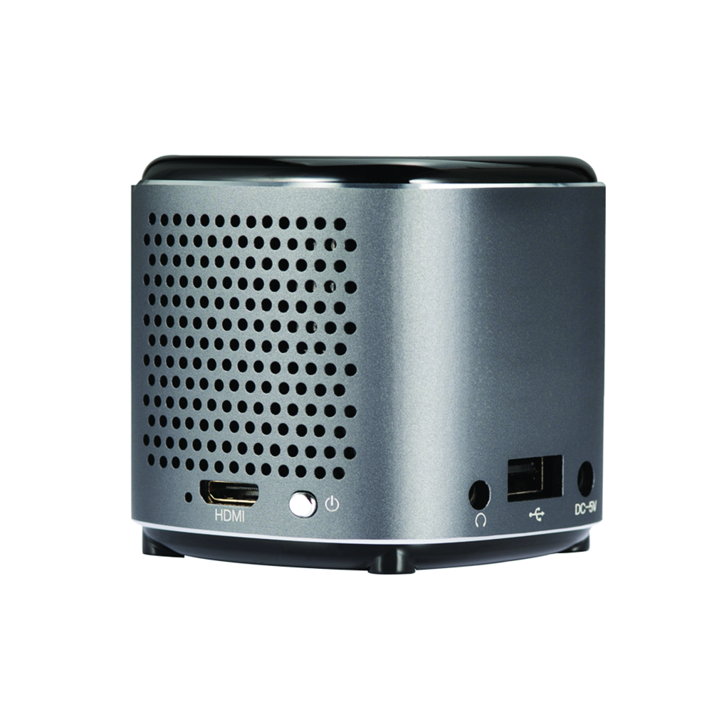 Merlin - Cube HD Mini Smart Projector - Grey