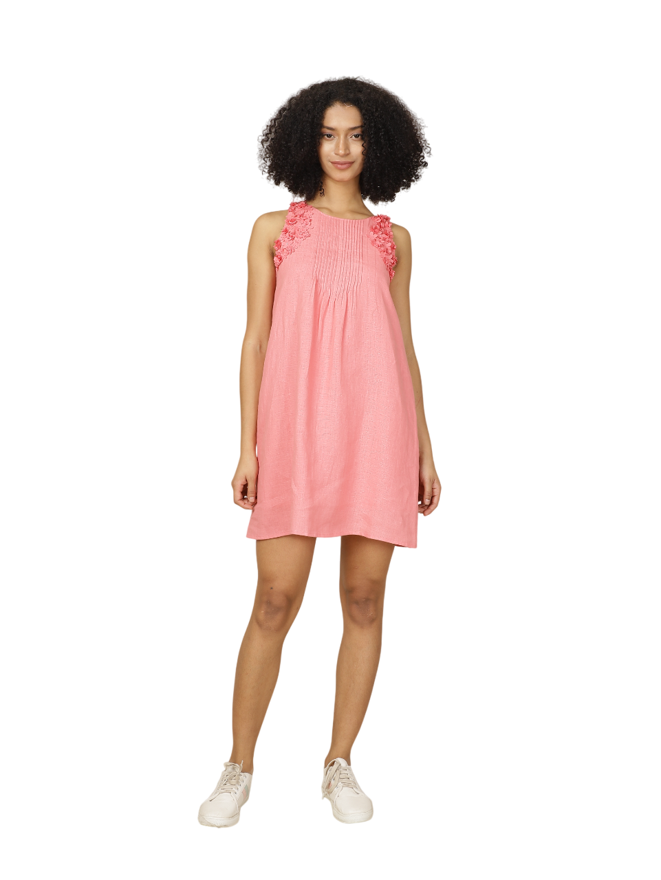 Jhurmut - Women's Wisteria Sleeveless Dress - Coral