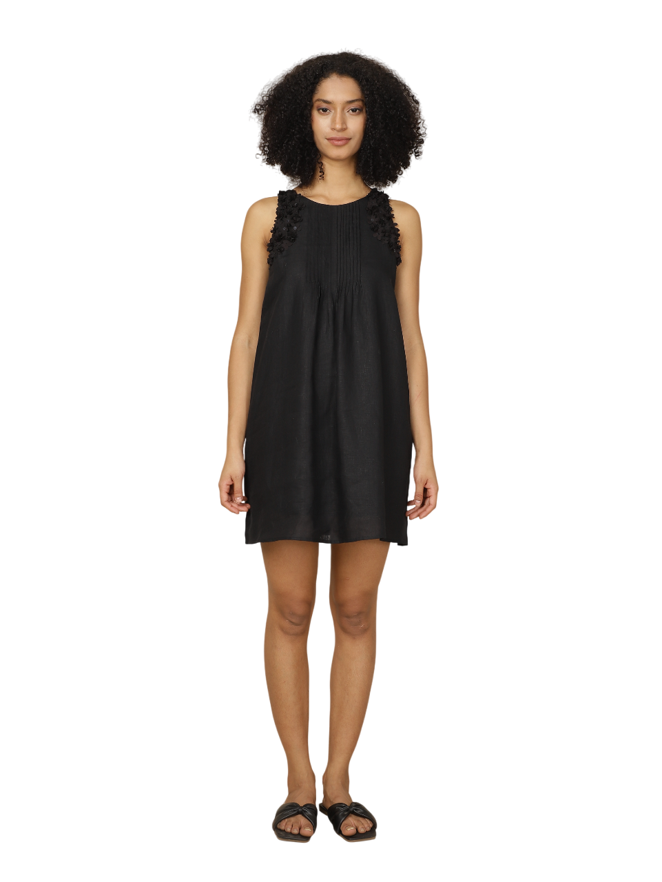 Jhurmut - Women's Wisteria Sleeveless Dress - Black