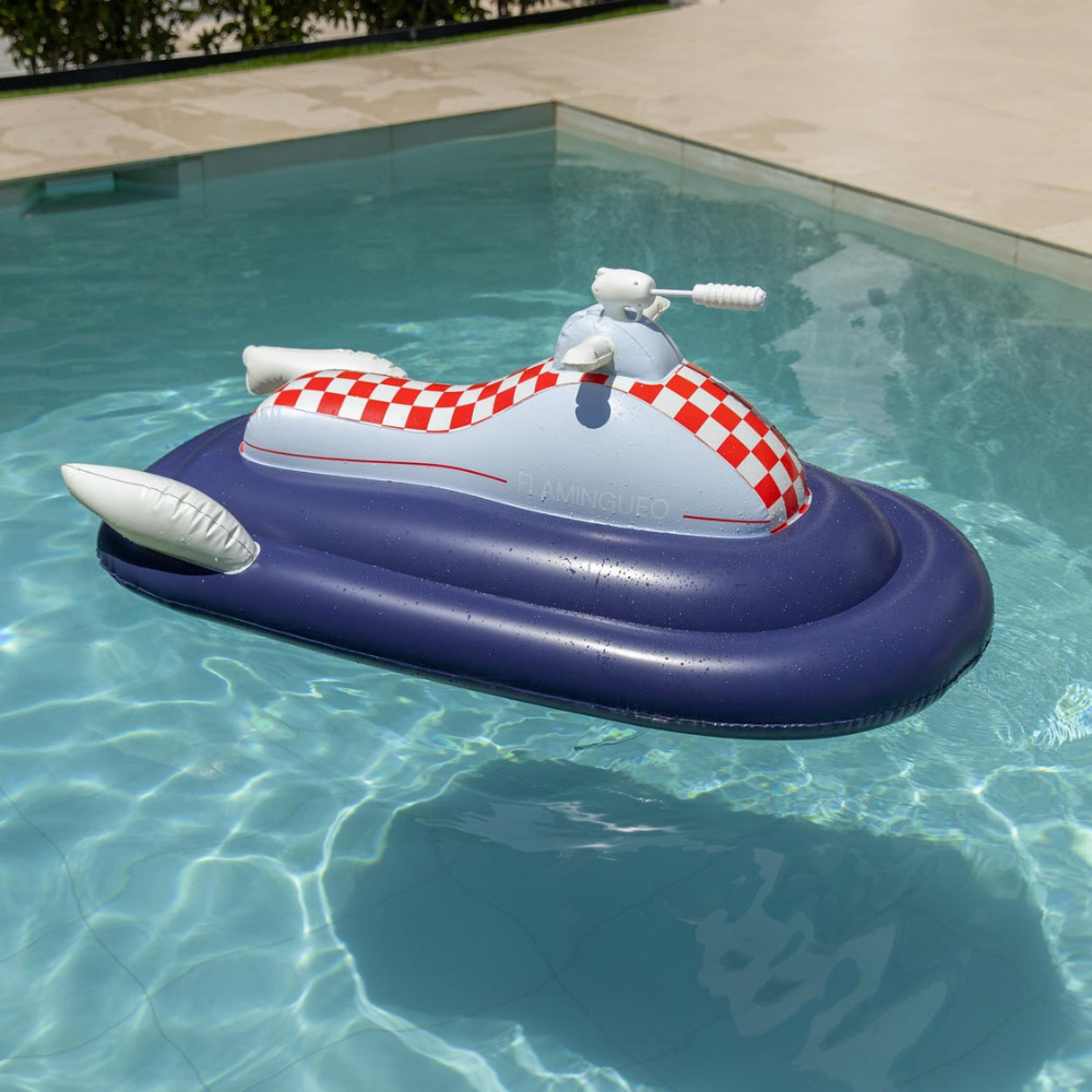 Flamingueo - Kid's Jet Sky Pool Float - Navy Blue