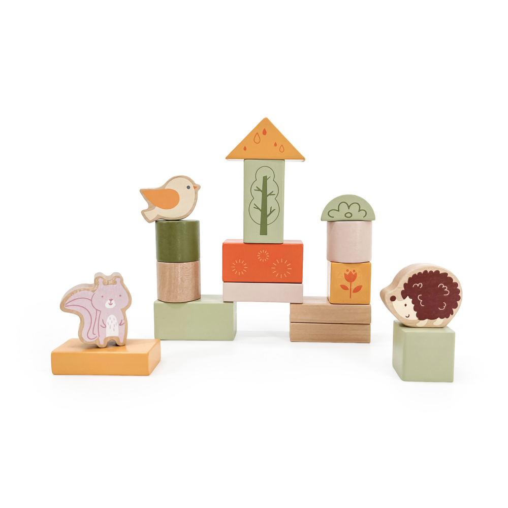 PolarB - Wooden Blocks Set - 50 Pcs