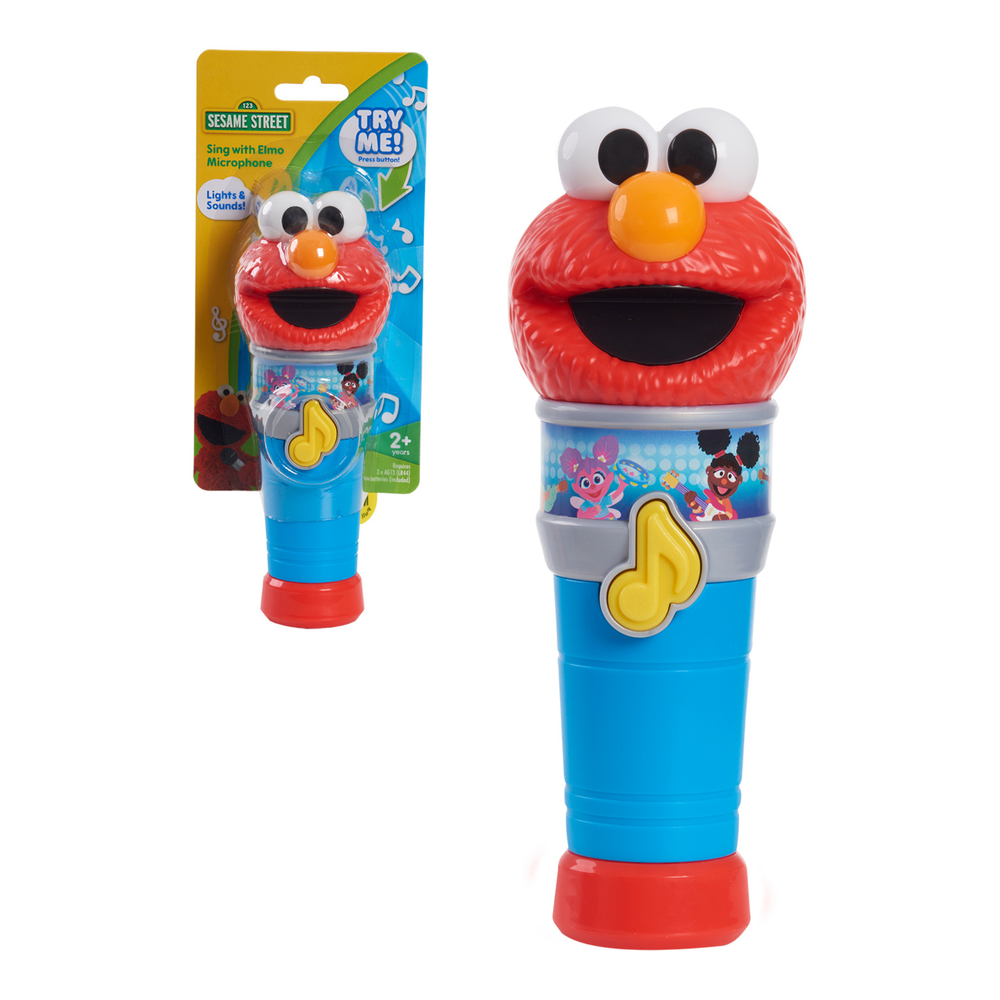 Sesame Street - Sing With Elmo Light-Up Microphone - Multicolor