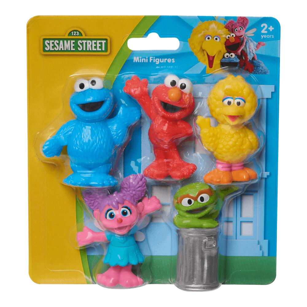 Sesame Street - Mini Figures Collectable Playset - Multicolor - 5 Pcs - 3-Inch