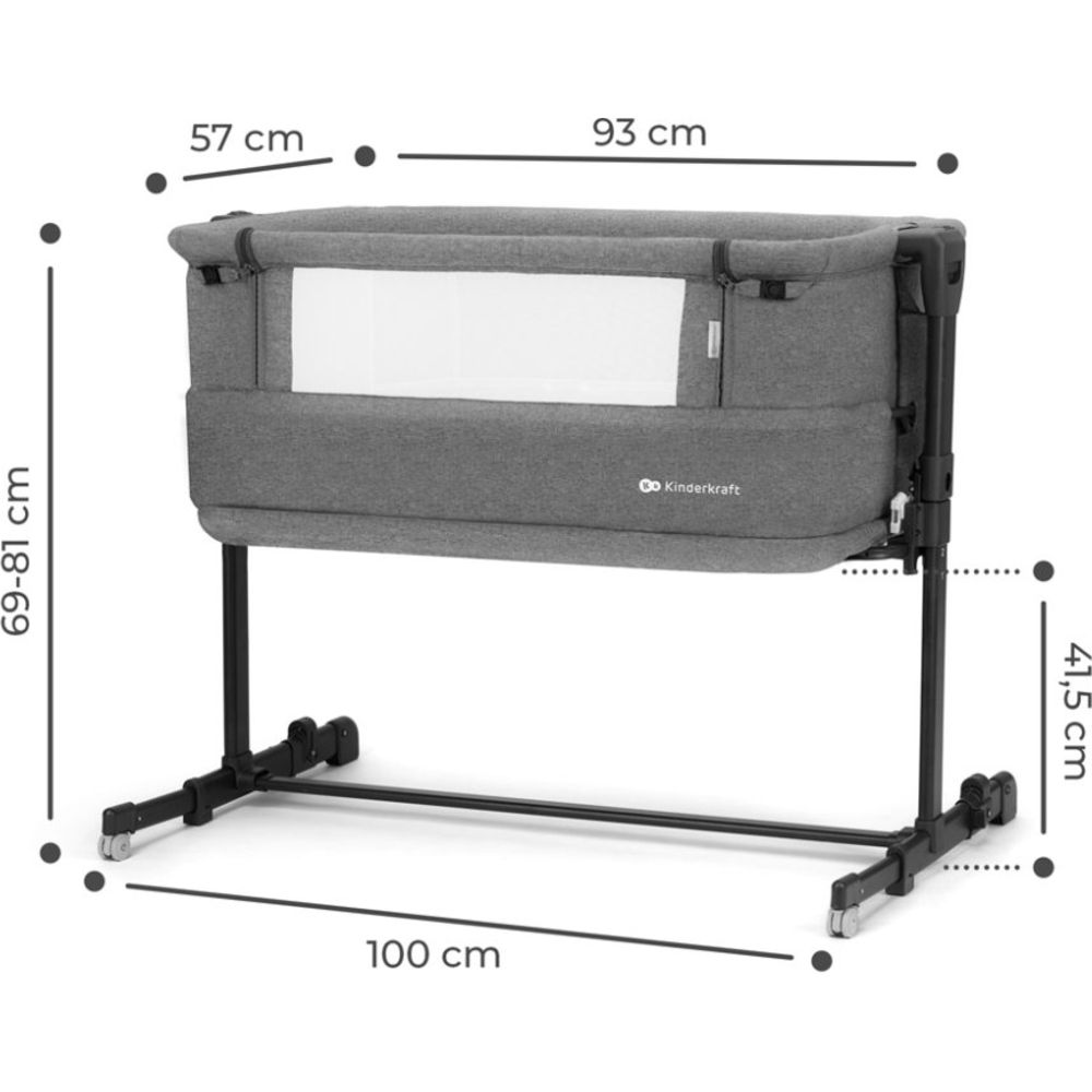 Kinderkraft - Neste Grow 3-In-1 Co-Sleeper Cot