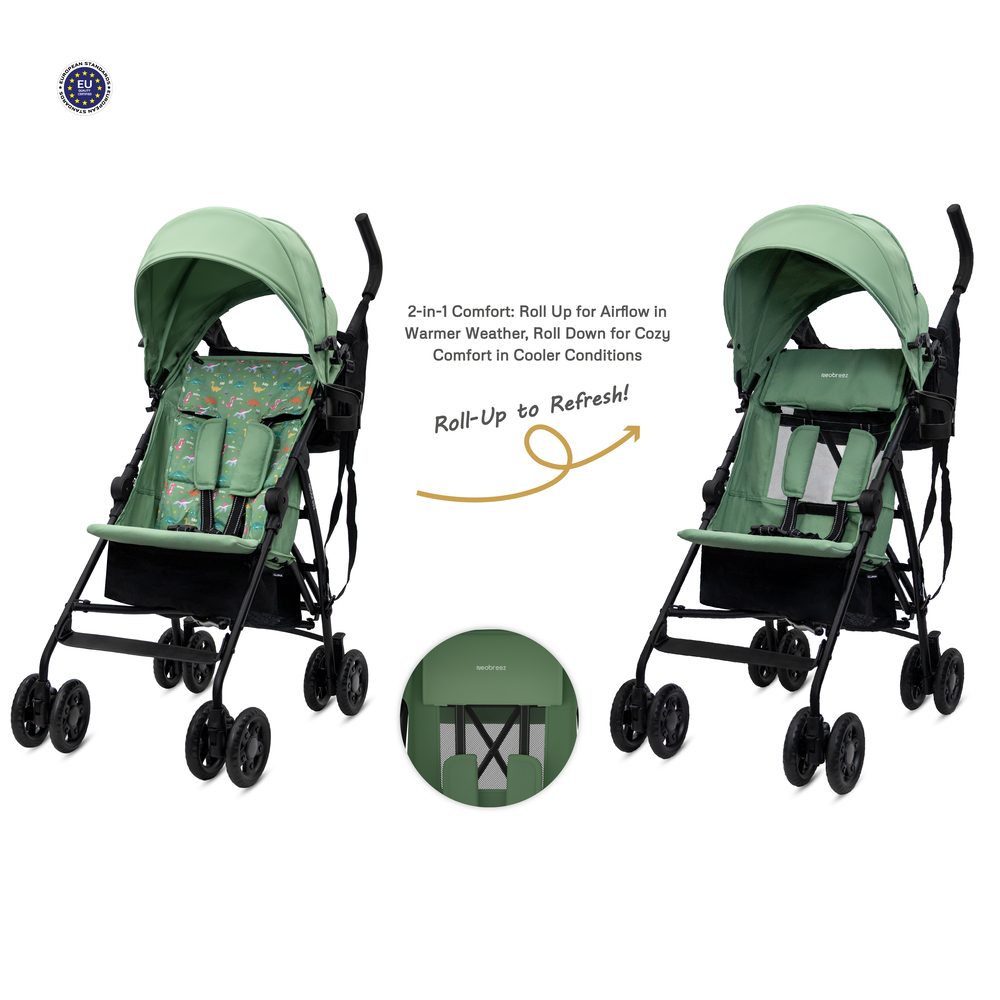 Neobreez Clima Lightweight Compact Umbrella Stroller - Olive Green