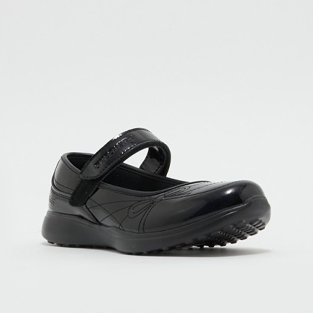 Skechers - Girl's T-Strap Back To School Shoes - Black