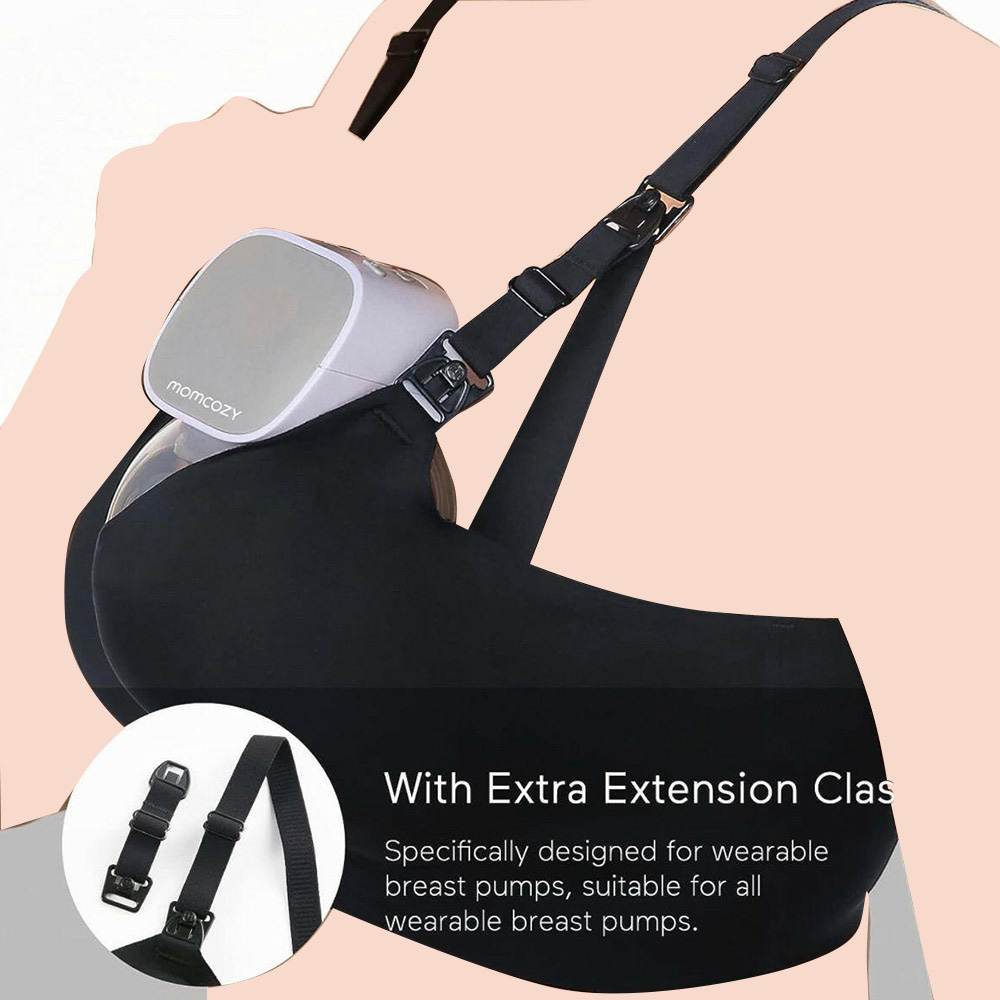 Momcozy - Hands Free Breast Pump With Pumping Bra And 50 Milk Storage Bags