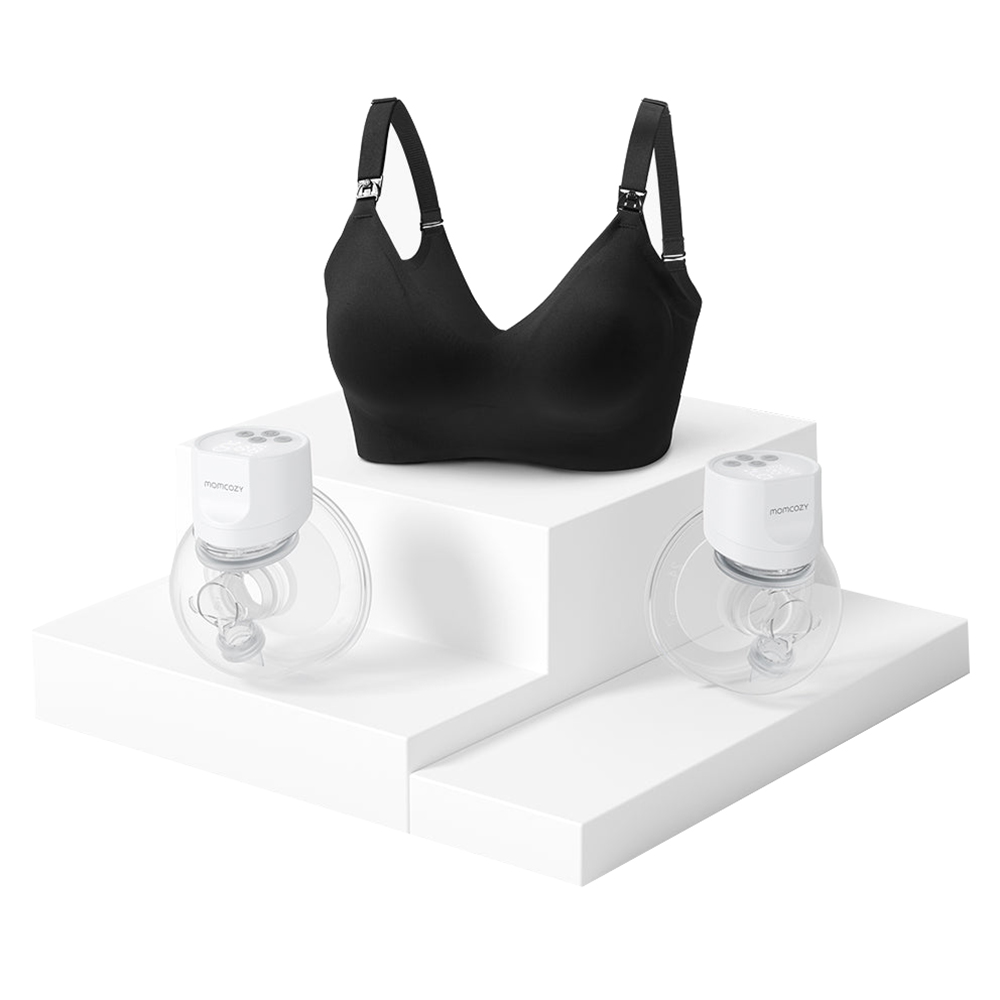 Mumzcozy - Double S12 Pro Wearable Breast Pump and Jelly Strip Bra