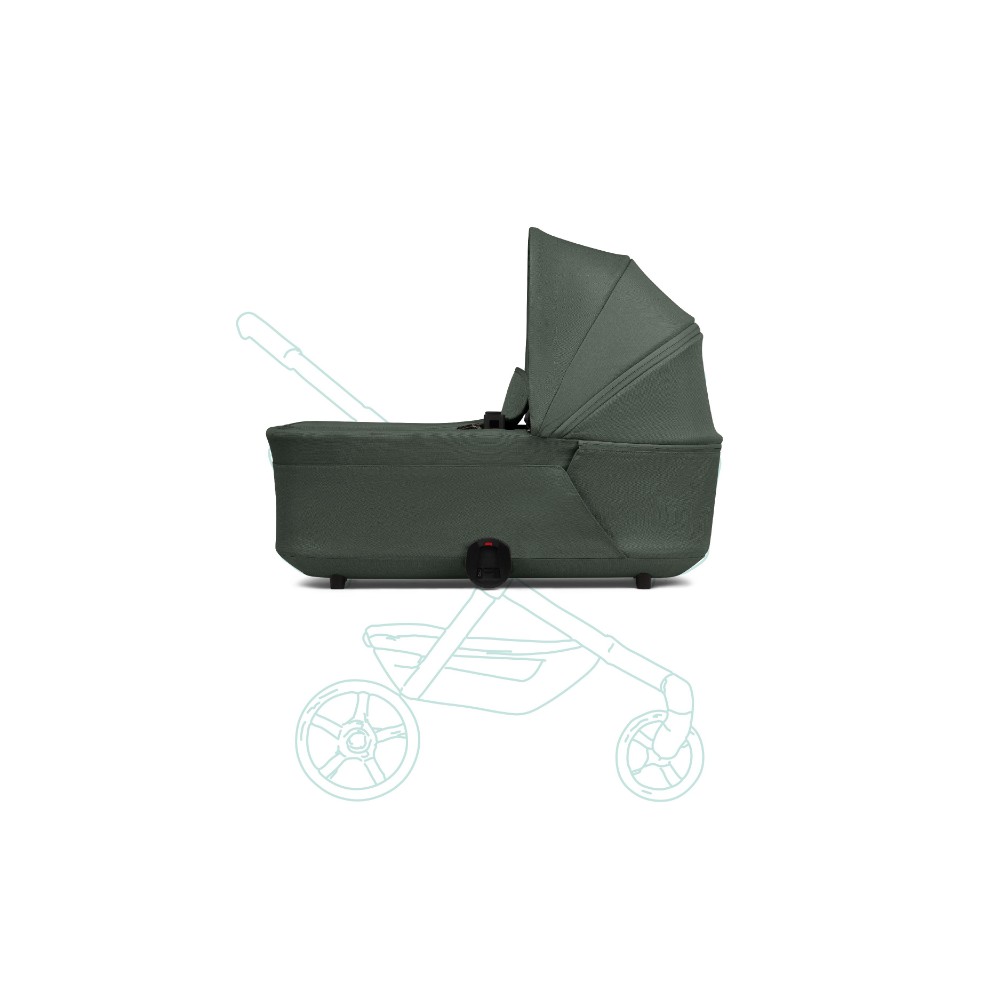 Joolz - Hub2 Comfort Baby Cot With Canopy - Forest Green
