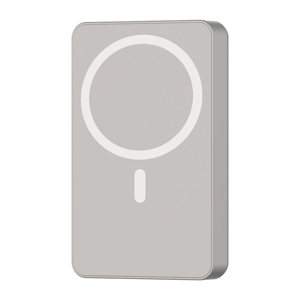 Powerology - Magsafe Aluminum Power Bank - Titanium - 10000 mAh