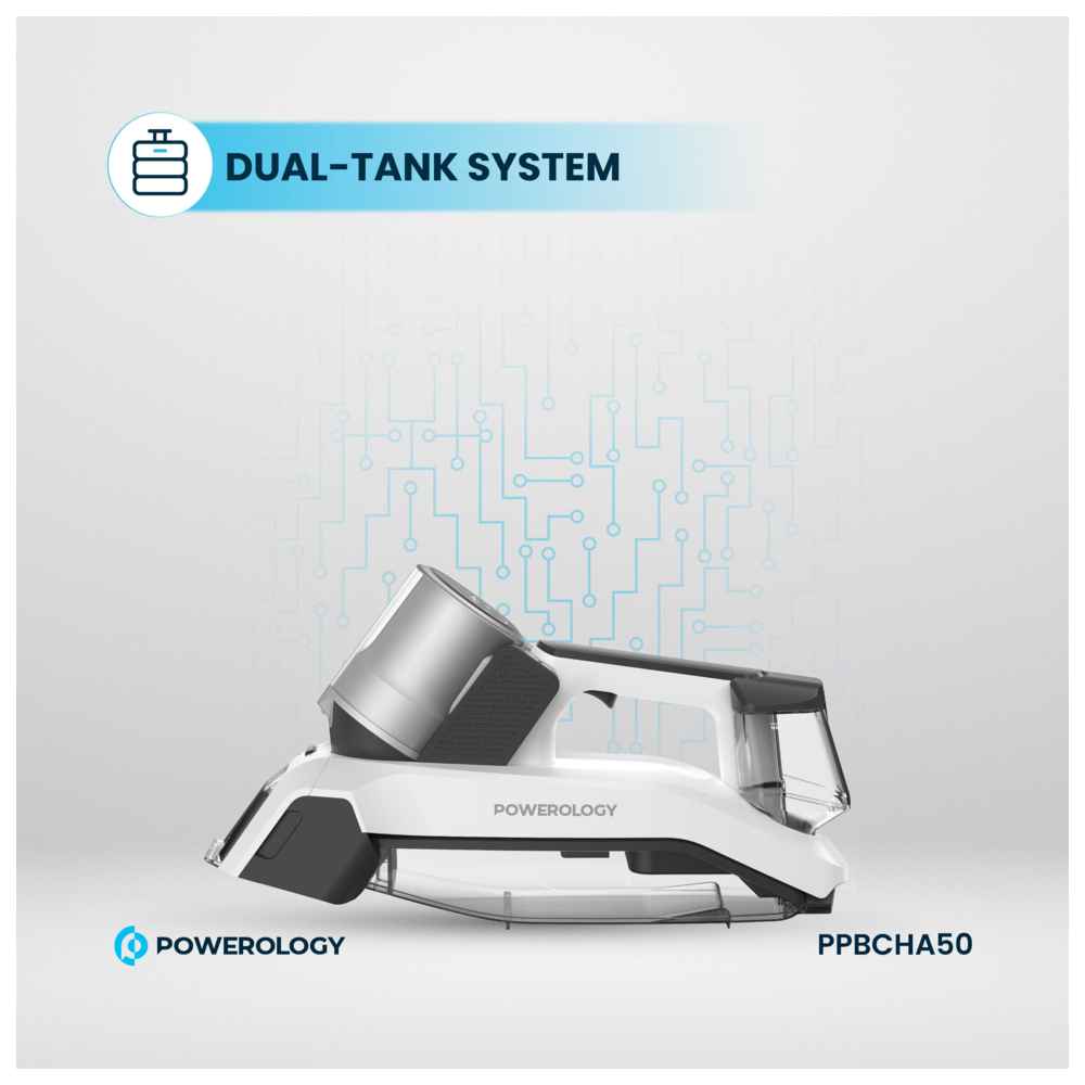 Powerology - Cordless Spot Cleaner - White - 500 ml - 60 W