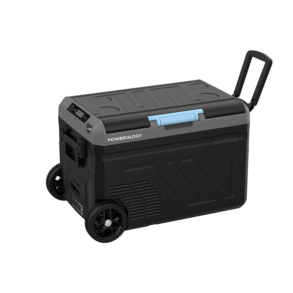 Powerology - Dual Compartment Portable Fridge - Grey - 40 L - 20800 mAh