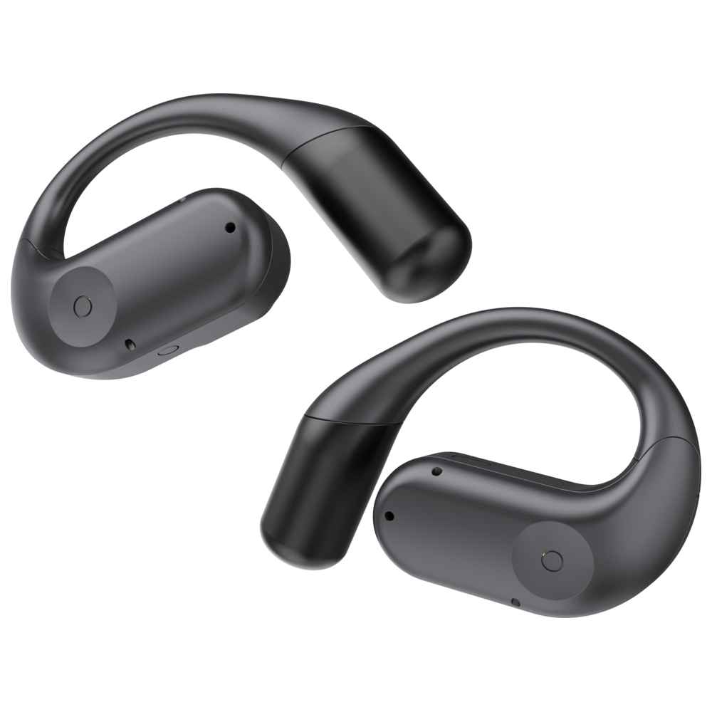 Powerology - Air Conduction ENC TWS Earbuds With Charging Case - Black