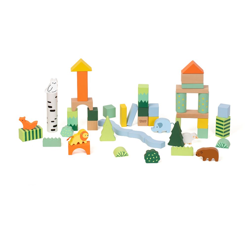 Classic World - Forest Blocks - 50 Pc Set