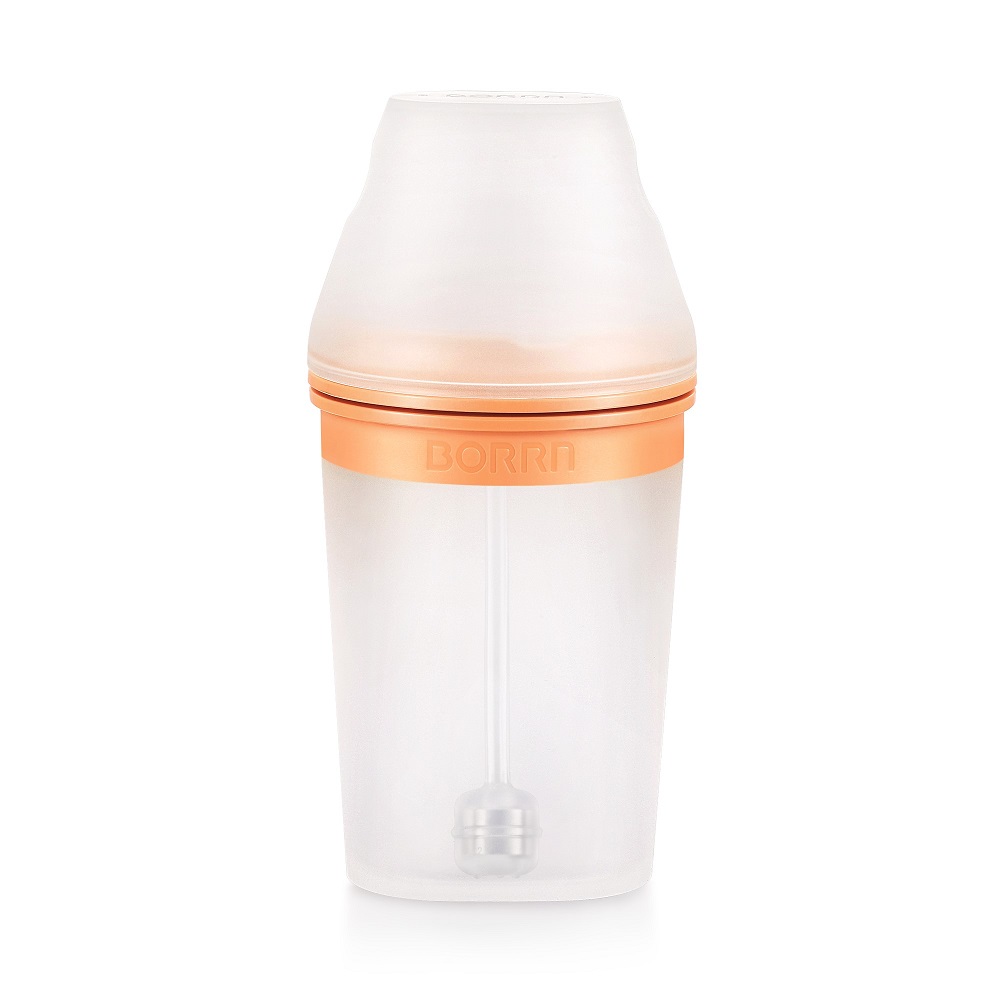 Borrn - Silicone Brush And Straw Set Only - Clear - 2 Pcs