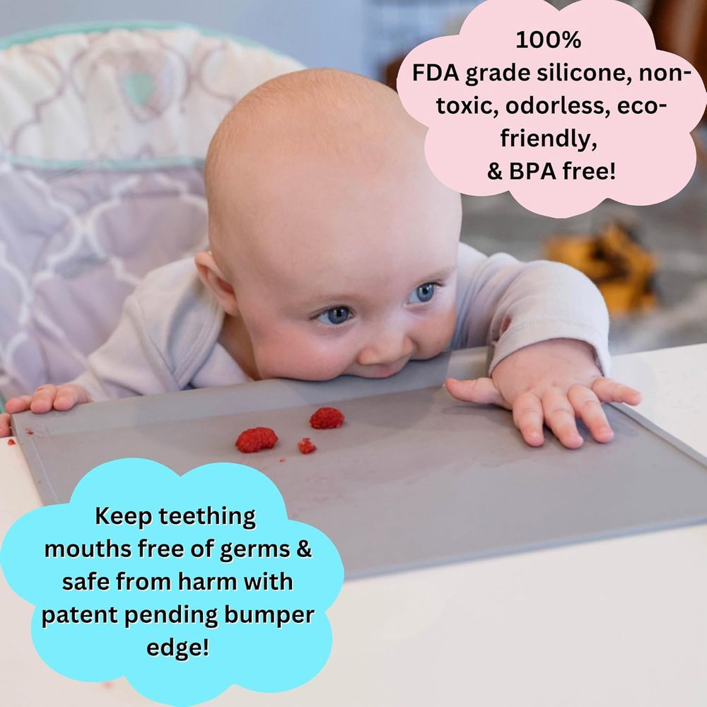 The Table Tyke - Silicone Placemat - Sky Blue