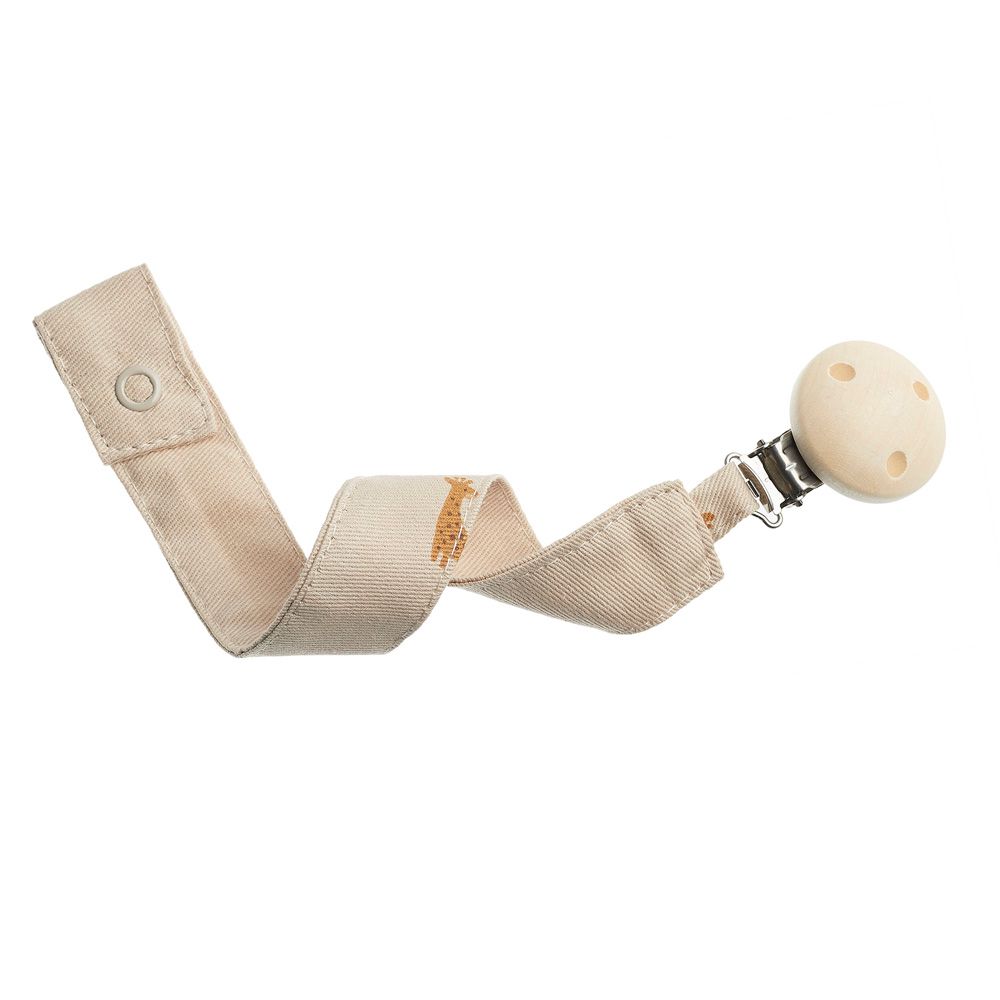 Gloop - Organic Cotton Pacifier Holder - Safari