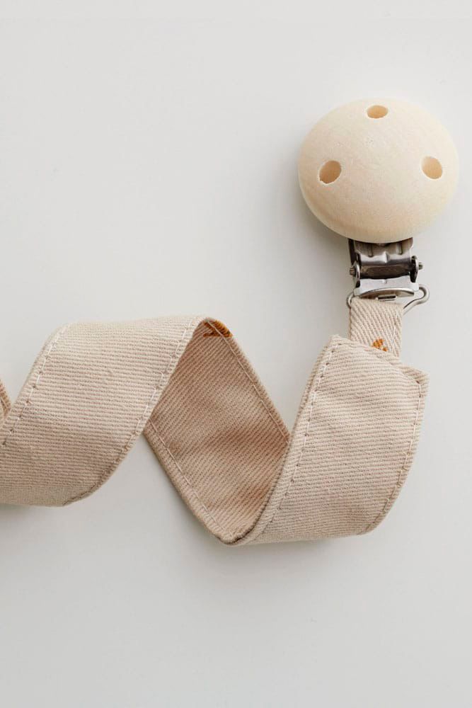 Gloop - Organic Cotton Pacifier Holder - Safari