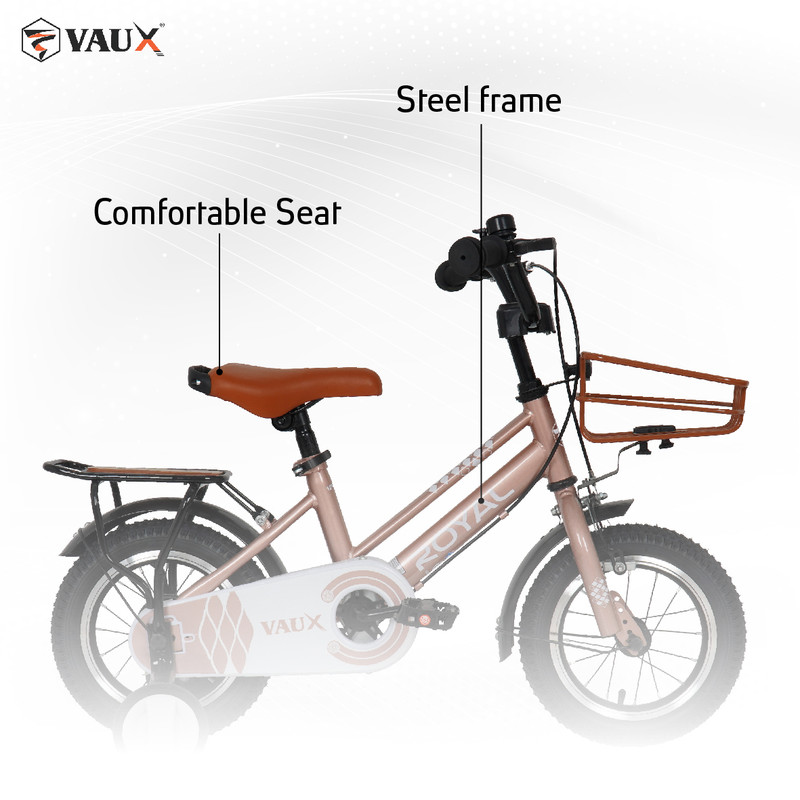 Vaux - Royal Kids Bicycle - Rose Gold - 14-Inch
