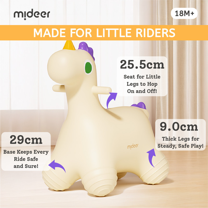 Mideer - Inflatable Bouncy Horse - Multicolor