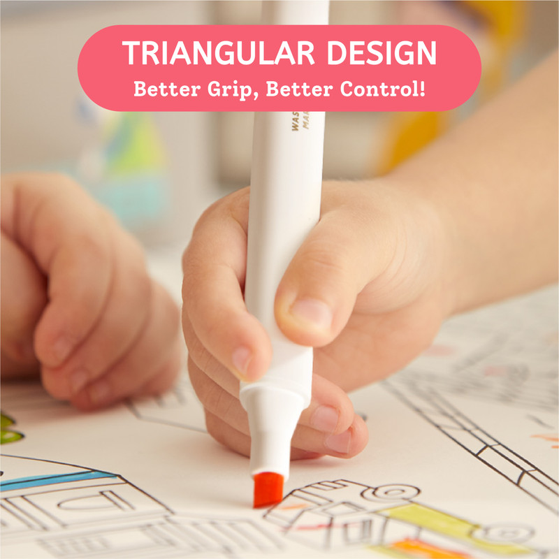 Mideer - Dual Tip Markers - Brush & Chisel Tip - 24 Colors