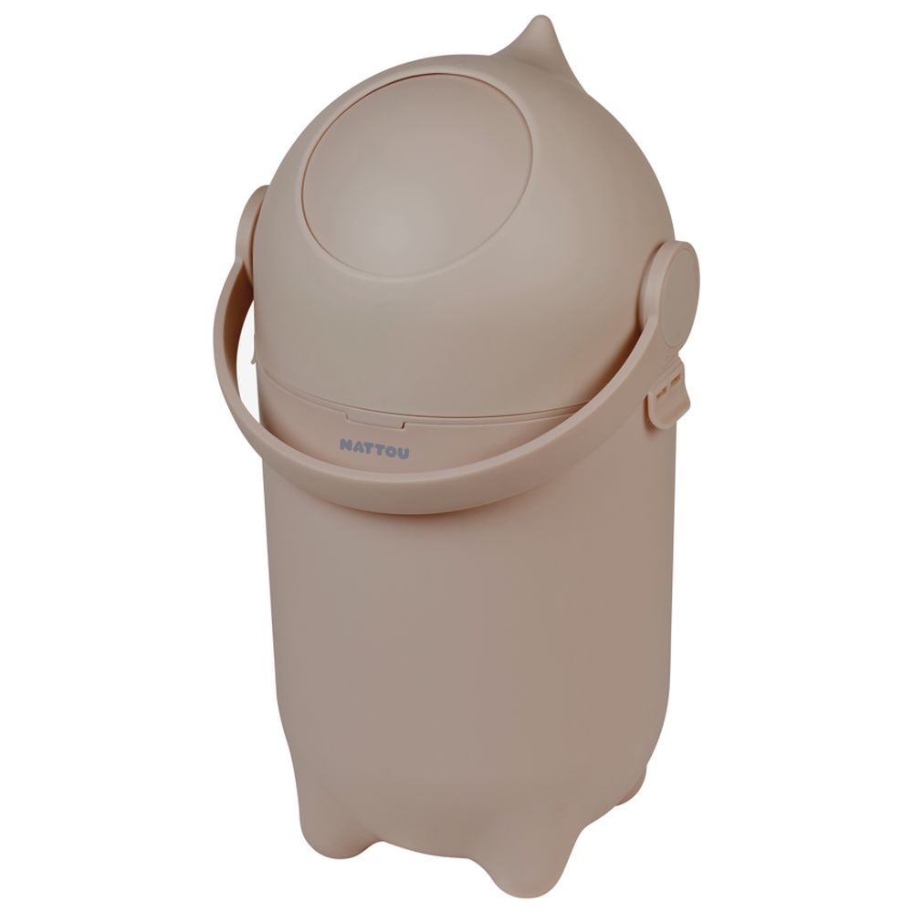 Nattou - Care Dropy Diaper Bin - Taupe