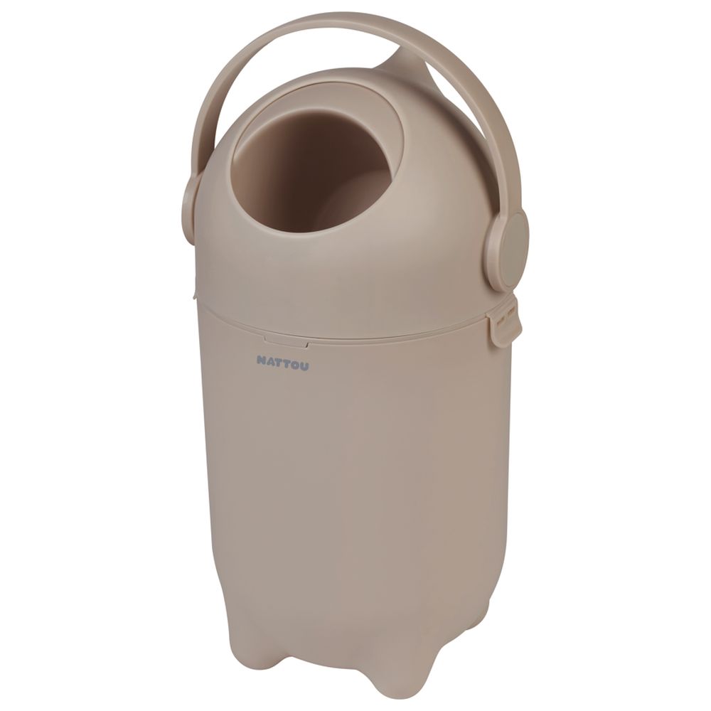 Nattou - Care Dropy Diaper Bin - Taupe