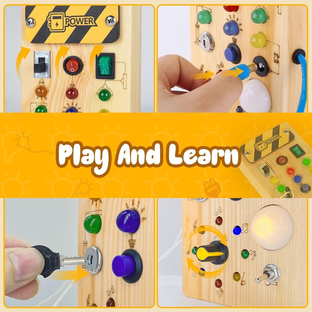 Essen Montessori Busy Board Sensory Travel Toy
