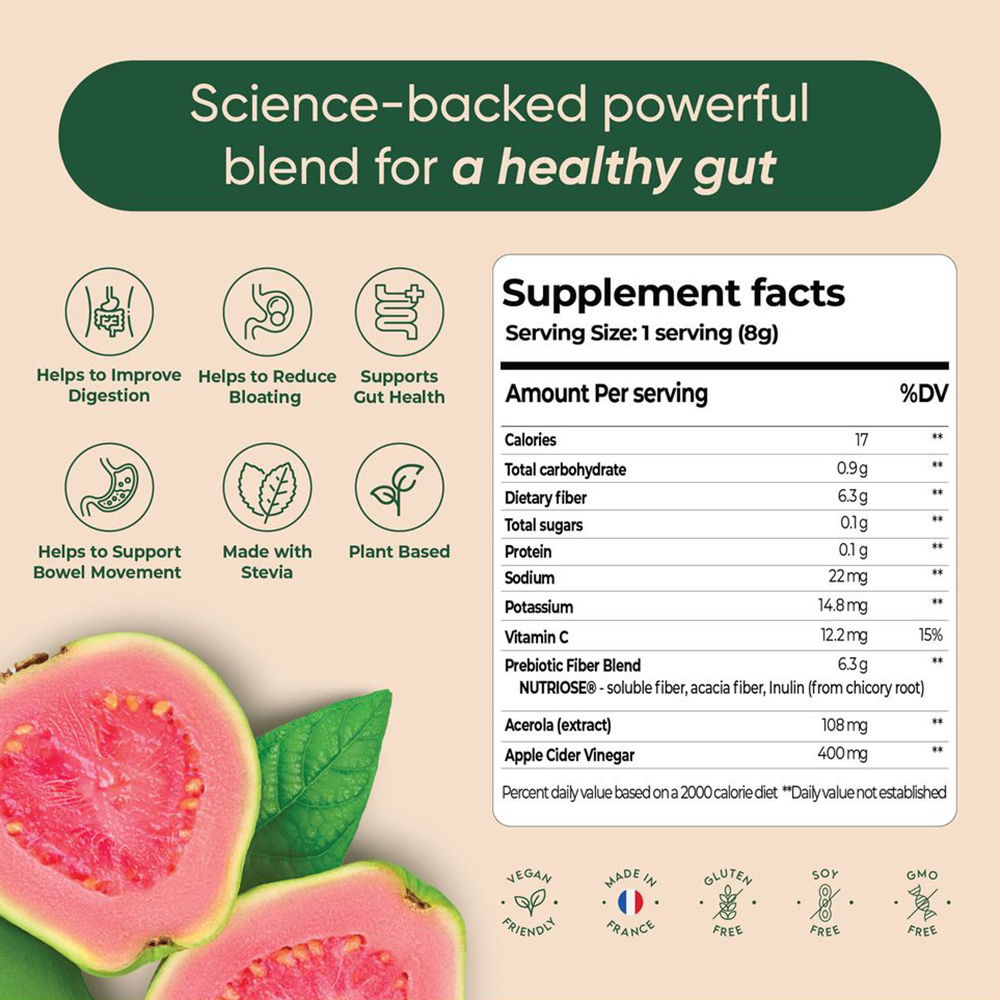 Rite - Gut Health Powder Drink Pouch - 240 gm - Peach