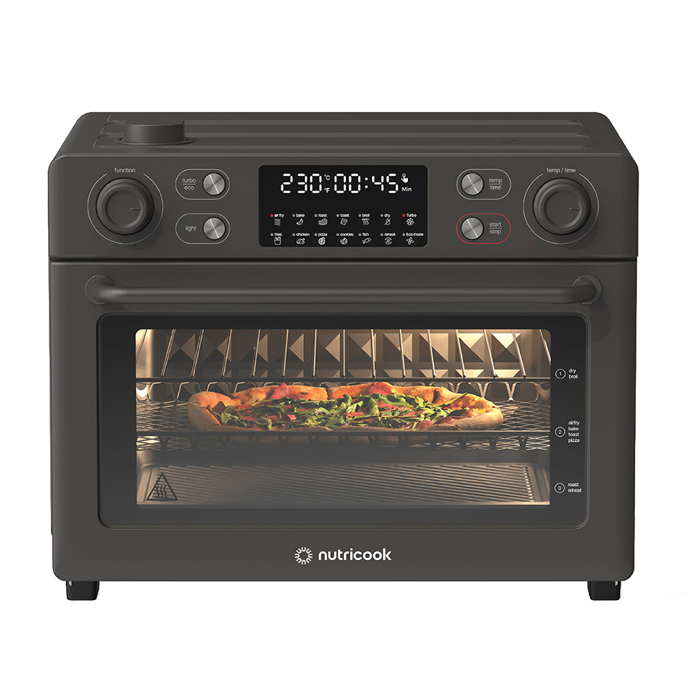 Nutricook - Stainless Steel Air Fryer Plus Toaster Oven - 30 L - 1700 W