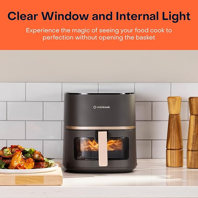 Nutricook - Digital Air Fryer - Grey - 5.2 L