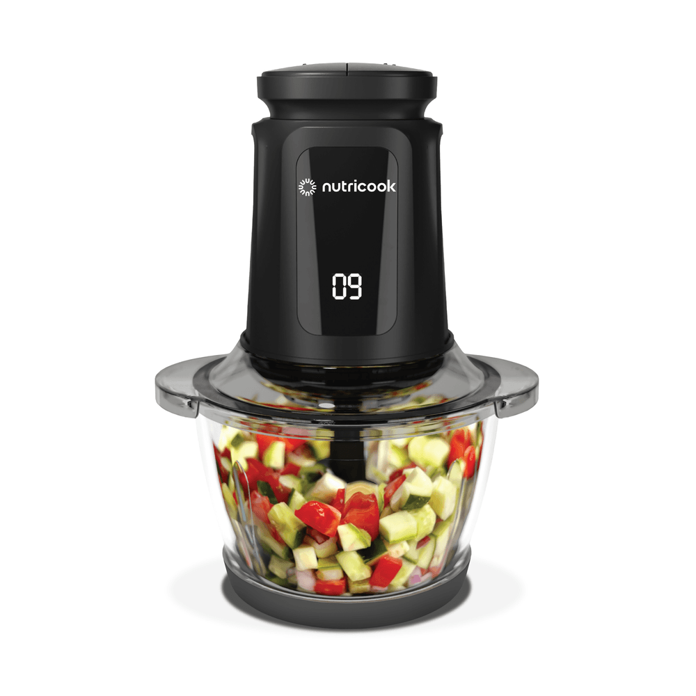 Nutricook - Multi-Purpose Glass Chopper & Mincer - Black