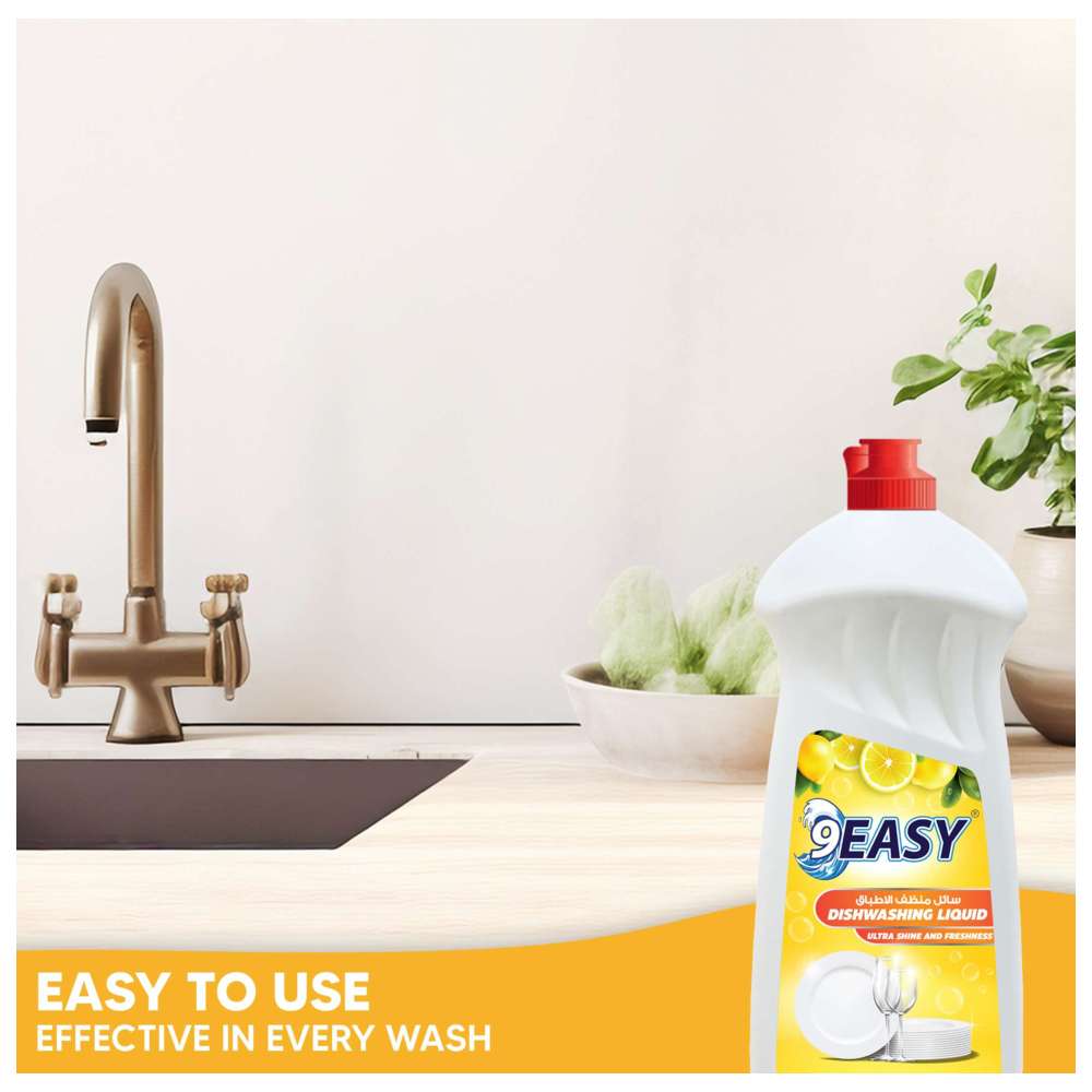 9Easy - Dishwashing Liquid - Lemon - 1 L - Pack of 3