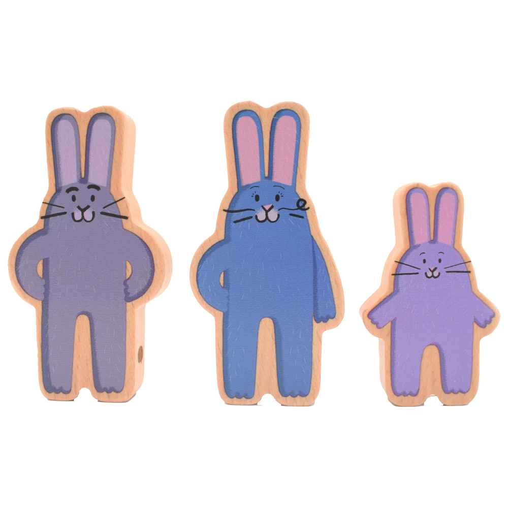 Dardasha - Arnoob's Family Wooden Figurines - 3 Pcs