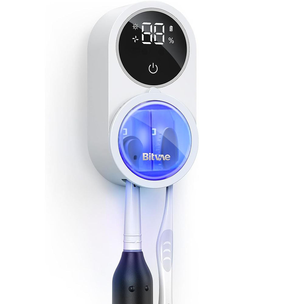 Bitvae - UV-C Toothbrush Cleaner And Air Dryer - White