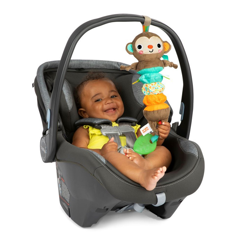 Bright Starts - Pull Play And Boogie Musical Stroller Activity Toy - Monkey