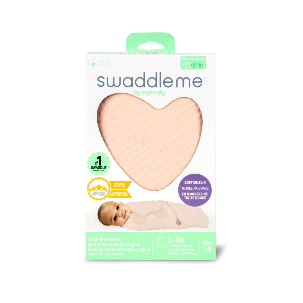 Ingenuity - SwaddleMe Baby Muslin Swaddle