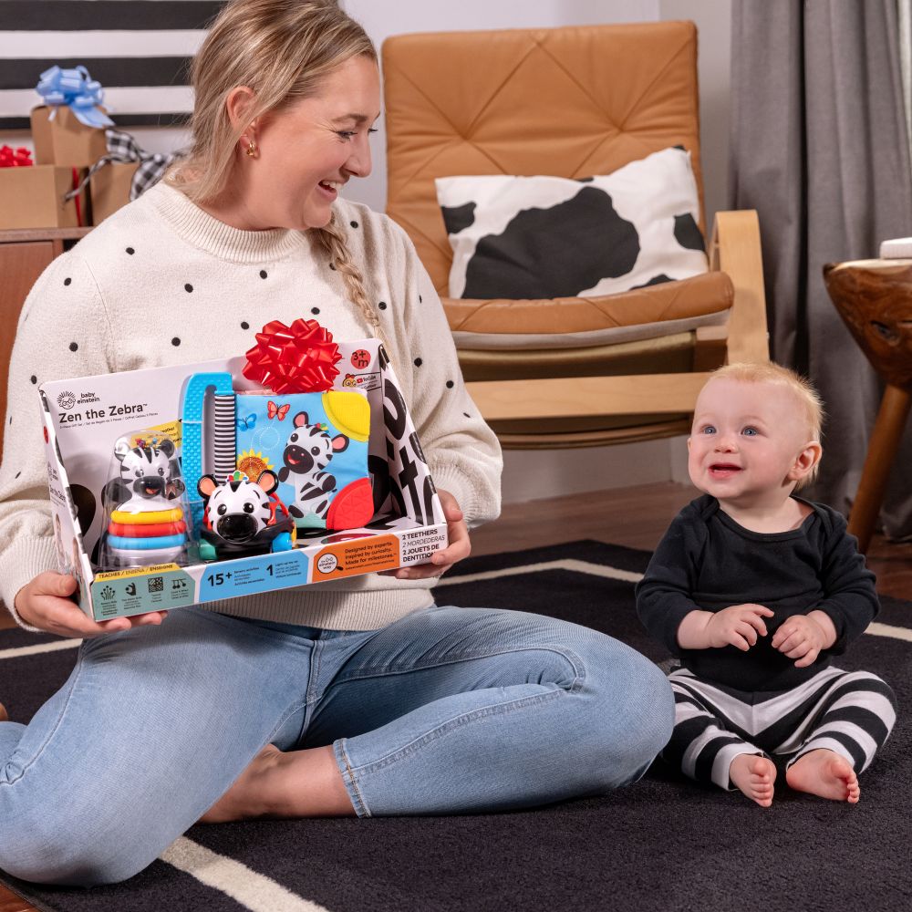 Baby Einstein - Zen The Zebra Sensory Gift - 3pc Set