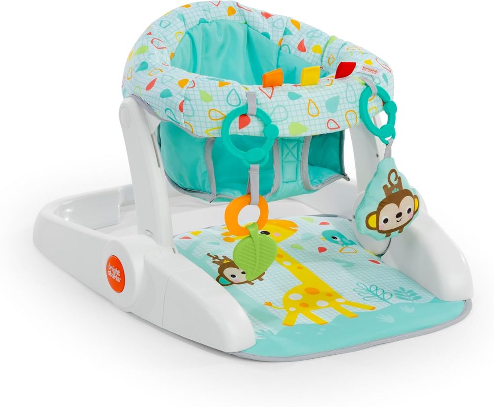 Bright Starts - Learn To Sit 2 Position Floor Seat – Wild Vibes – For Ages 4–12 Months