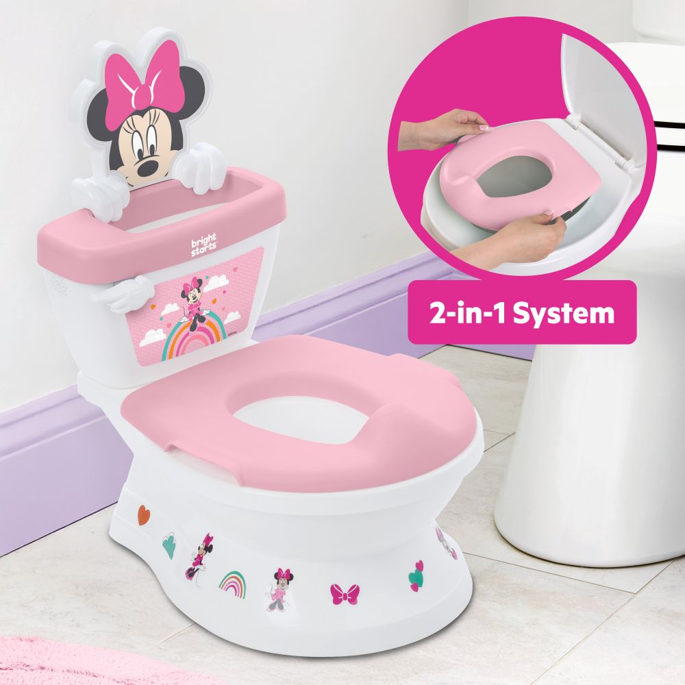 Bright Starts - Disney Minnie My Size Potty 2-in-1 System - Pink _18-48M