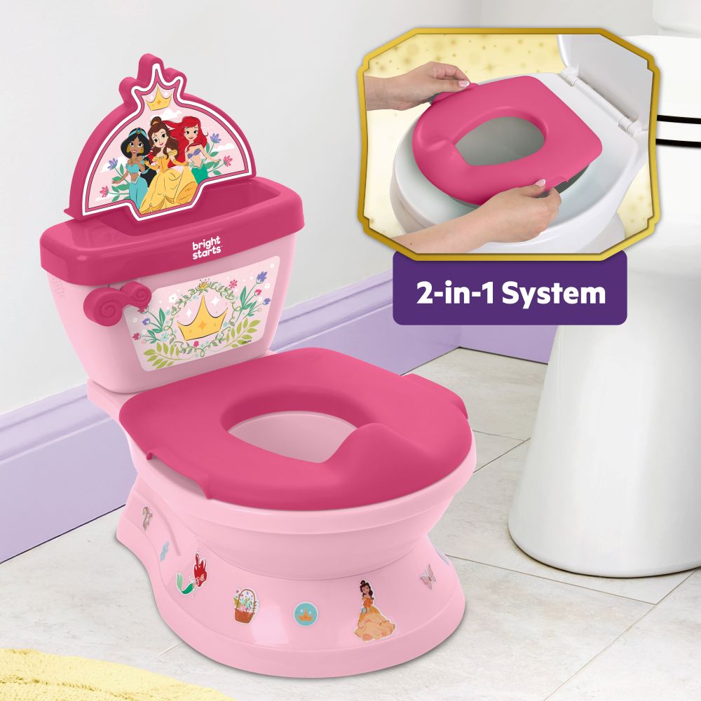 Bright Starts - Disney Princess My Size Potty 2-in-1 System - Pink_18-60M