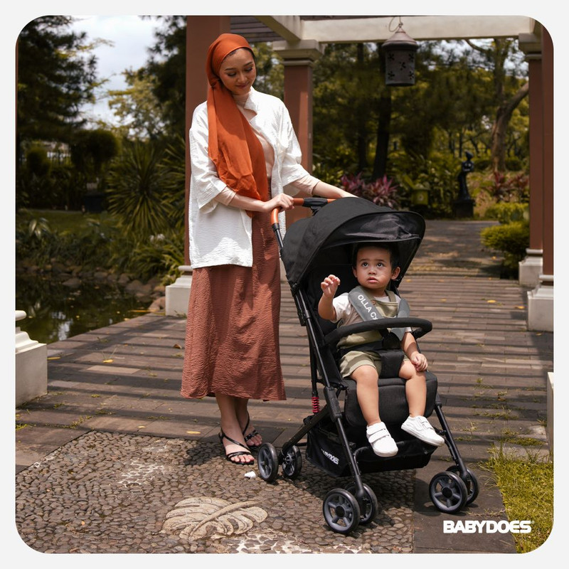 Babydoes - Olla CX Lightweight Baby Stroller & Storage Bag Set - Black