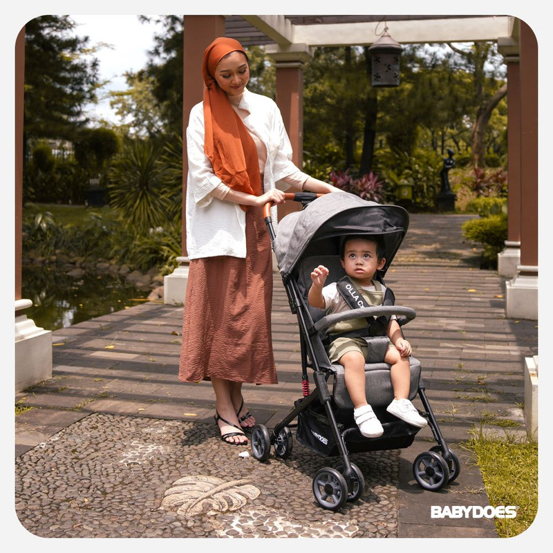 Babydoes - Olla CX Lightweight Baby Stroller & Storage Bag Set - Grey