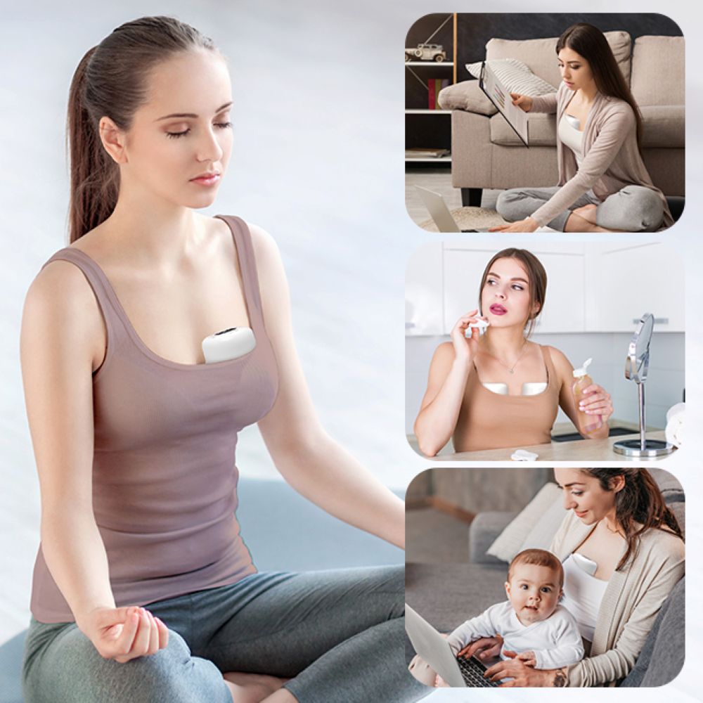 Doopser - Electric Wearable Breast Pump Kit - White/Orange
