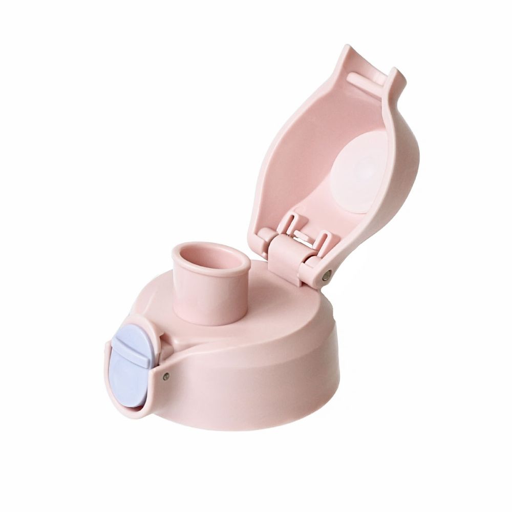 Marcus & Marcus - Stainless Steel Water Bottle With Straw & Spout - Pink - 350ml