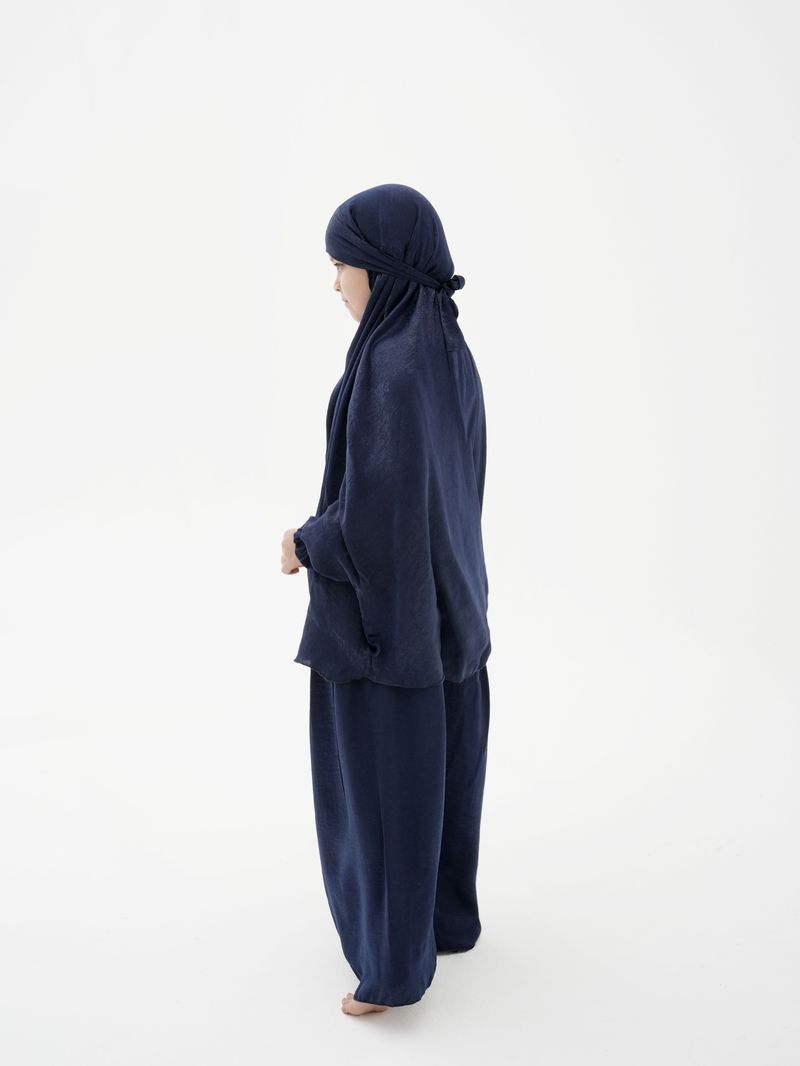 The Modest Company - 2pc-Set - Skirt And Jilbab Top - Navy Blue Velvet